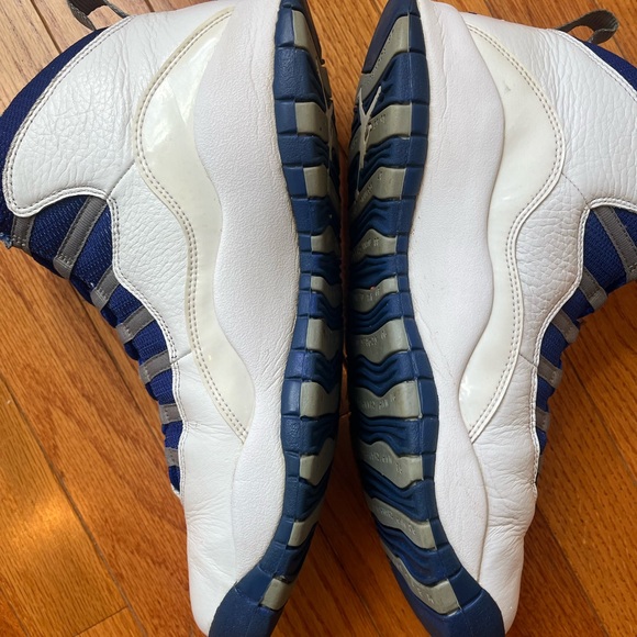 Air Jordan Retro 10 Old Royal Blue/white/Old Royal-Stealth Size 11 - Picture 6 of 11